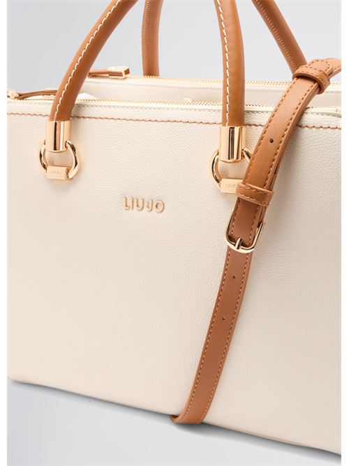 Cream and brown handbag Liu Jo | AA5008E0058.C3633